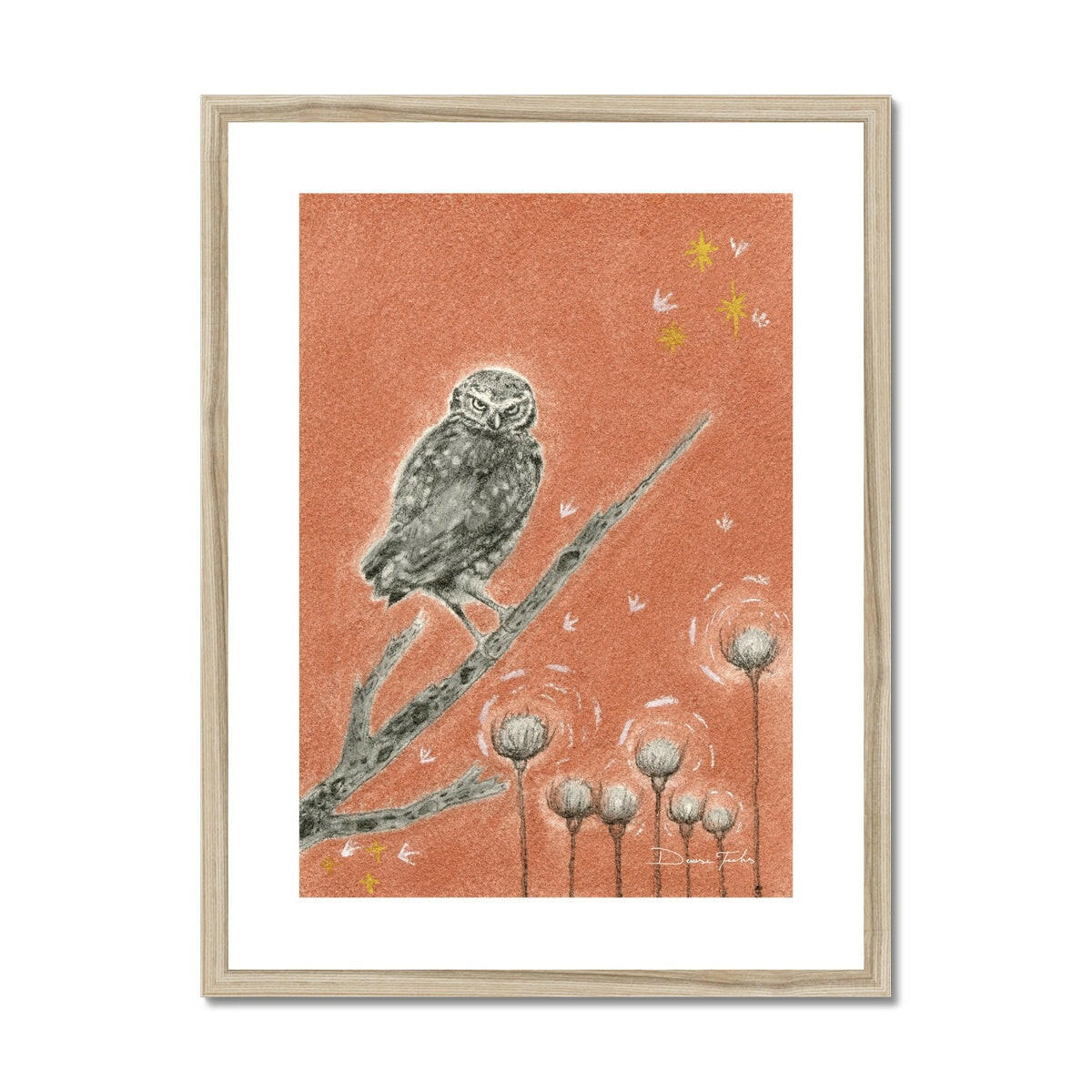 Burrowing Owl Framed & Mounted Print.