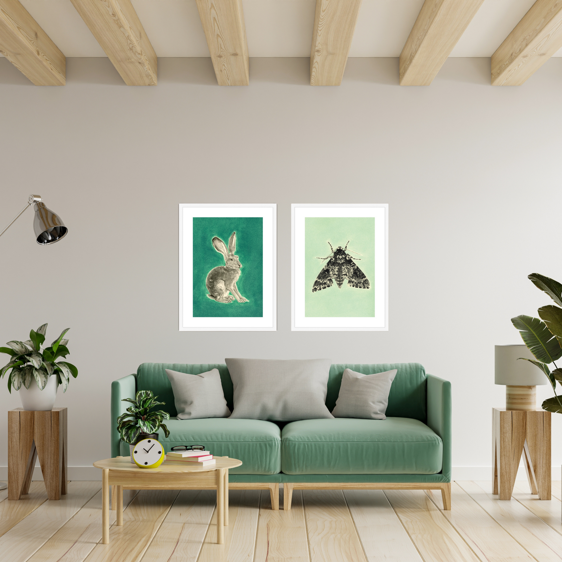 Rustic Sphynx Moth Framed & Mounted Print.